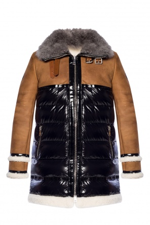 Quilted jacket with fur collar, zdjęcie 1 Quilted jacket with fur collar od Moncler